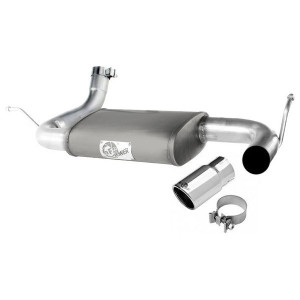 aFe Power, 2.5" Scorpion Aluminized Axle-Back Exhaust System with Tip, for 07-18 Jeep Wrangler JK aFe Power, 2.5" Scorpion Aluminized Axle-Back Exhaust System with Tip, for 07-18 Jeep Wrangler JK