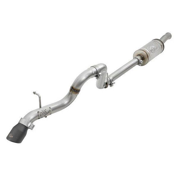 Mach Force XP Hi-Tuck 2.5" 409 Stainless Cat-Back Exhaust System, Black Tip