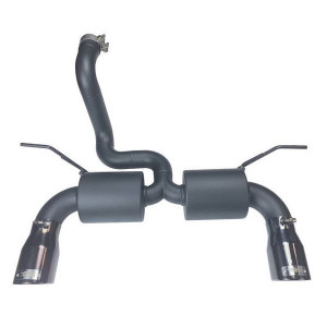 Injen, SES Dual Exhaust System, in Black Coated Stainless Steel for 18-23 Jeep Wrangler JL