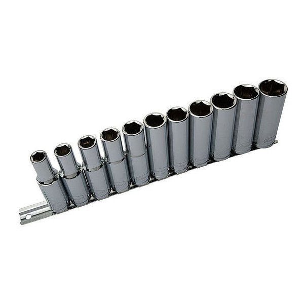 Eastwood, 11pc - 1/2 Inch Drive MM Deep Socket Set, Universal Eastwood, 11pc - 1/2 Inch Drive MM Deep Socket Set, Universal