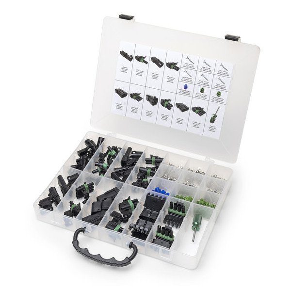 Eastwood, 209 Piece Crimp-Right Weather-Tight Wiring Connector Tech Tray, Universal