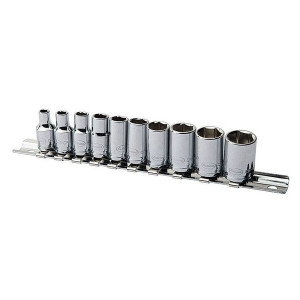 Eastwood, 10 Piece 1/4" Drive Metric Shallow Socket Set, Universal