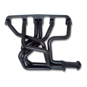 Hedman Hedders, Header with Dual Outlet in Black, for 72-86 Jeep CJ-5, CJ-7 & CJ-8 with 232 or 258c.i Engine