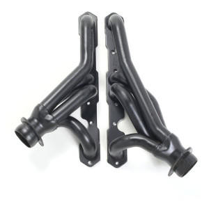 Hedman Hedders, Standard-Duty Uncoated Headers, for 87-95 Jeep Wrangler YJ with Small Block Chevy Engine (Under Chassis Exit)
