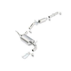 Borla, T-304 Stainless Steel Cat-Back Exhaust, for 12-18 Jeep Wrangler JK 2 Door with 3.6L Borla, T-304 Stainless Steel Cat-Back Exhaust, for 12-18 Jeep Wrangler JK 2 Door with 3.6L