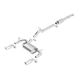 Borla, T-304 Stainless Steel Cat-Back Split Rear Exhaust, for 12-18 Jeep Wrangler Unlimited JK 4 Door with 3.6L Borla, T-304 Stainless Steel Cat-Back Split Rear Exhaust, for 12-18 Jeep Wrangler Unlimited JK 4 Door with 3.6L
