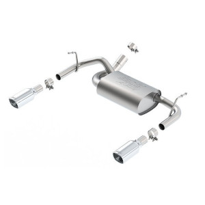 Borla, Stainless Steel Axle Back Exhaust Kit, Stainless Steel Tips, for 12-18 Jeep Wrangler JK with 3.6L Engine Borla, Stainless Steel Axle Back Exhaust Kit, Stainless Steel Tips, for 12-18 Jeep Wrangler JK with 3.6L Engine