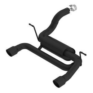 ATAK® 2.5" Dual Axle Back Exhaust, Black Stainless Steel ATAK® 2.5" Dual Axle Back Exhaust, Black Stainless Steel