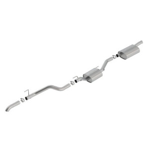 Borla, Touring T-304 Stainless Steel Catback Exhaust System, with Single Turn Down Tip in Polished Stainless Borla, Touring T-304 Stainless Steel Catback Exhaust System, with Single Turn Down Tip in Polished Stainless