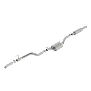 Borla, S-Type T-304 Stainless Steel Catback Exhaust System, with Single Turn Down Tip in Polished Stainless Borla, S-Type T-304 Stainless Steel Catback Exhaust System, with Single Turn Down Tip in Polished Stainless