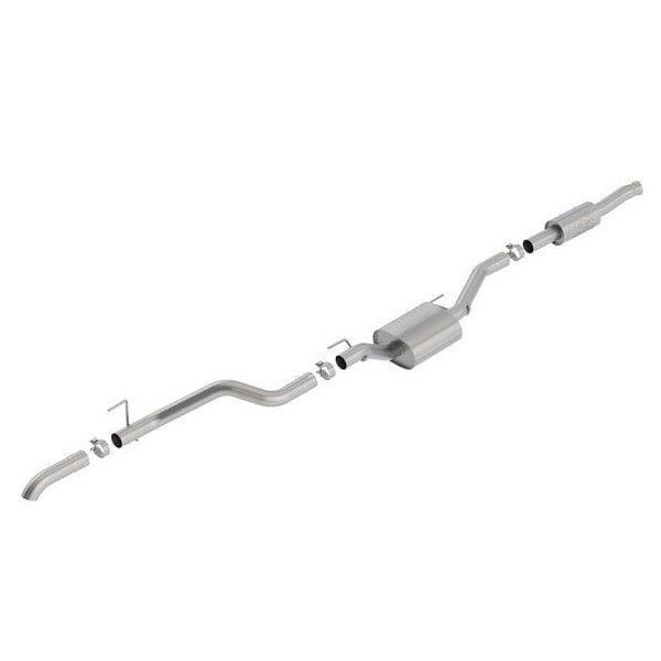 ATAK® T-304 Stainless Steel Catback Exhaust System, Single Turn Down Tip - Polished Borla - 17603-0155