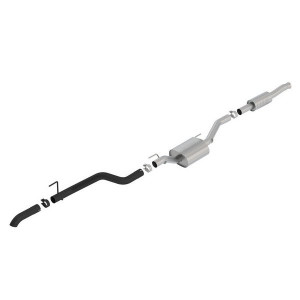 Borla, ATAKT-304 Stainless Steel Catback Exhaust System, with Single Turn Down Tip in Black Borla, ATAKT-304 Stainless Steel Catback Exhaust System, with Single Turn Down Tip in Black