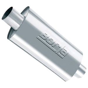 Borla, XR-1 Sportsman Racing Stainless Steel Oval Muffler 2 1/2" In 16" Long, Universal Borla, XR-1 Sportsman Racing Stainless Steel Oval Muffler 2 1/2" In 16" Long, Universal