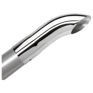Borla, Single Round Turndown Polished Tip, Universal Borla, Single Round Turndown Polished Tip, Universal