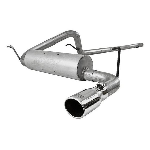 MBRP, Installer Series Cat Back Exhaust System in Aluminized Steel, for 07-11 Jeep Wrangler Unlimited JK 4 Door with 3.8L V6 Engine