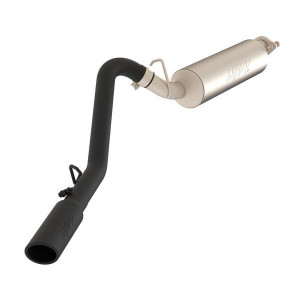 MBRP, Black Series Cat Back Exhaust System, for 00-06 Jeep Wrangler TJ with 2.5L I-4 & 4.0L I-6 Engines