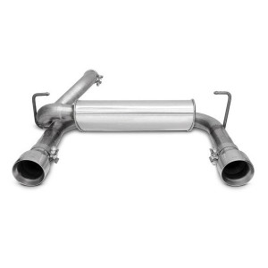 DynoMax, Super Turbo Axle Back Exhaust with Dual Exit in Stainless Steel, for 18-23 Jeep Wrangler JL DynoMax, Super Turbo Axle Back Exhaust with Dual Exit in Stainless Steel, for 18-23 Jeep Wrangler JL