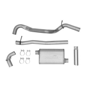 DynoMax, Ultra Flo Cat-Back Exhaust with Single Exit in Stainless Steel, for 12-18 Jeep Wrangler JK 2 Door with 3.6L DynoMax, Ultra Flo Cat-Back Exhaust with Single Exit in Stainless Steel, for 12-18 Jeep Wrangler JK 2 Door with 3.6L