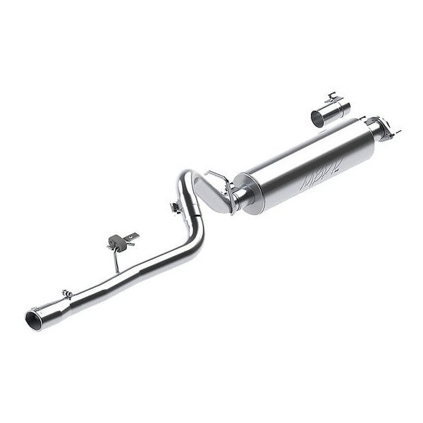 MBRP, 2.5" Single Cat Back Exhaust, in T-409 Stainless Steel for 86-01 Jeep Cherokee XJ