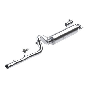 MBRP, 2.5" Single Cat Back Exhaust, in Aluminized for 86-01 Cherokee XJ