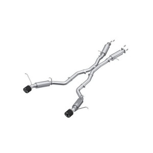 MBRP, 3" Dual Exit Catback Exhaust Kit, in T304 Stainless Steel with Carbon Fiber Tips