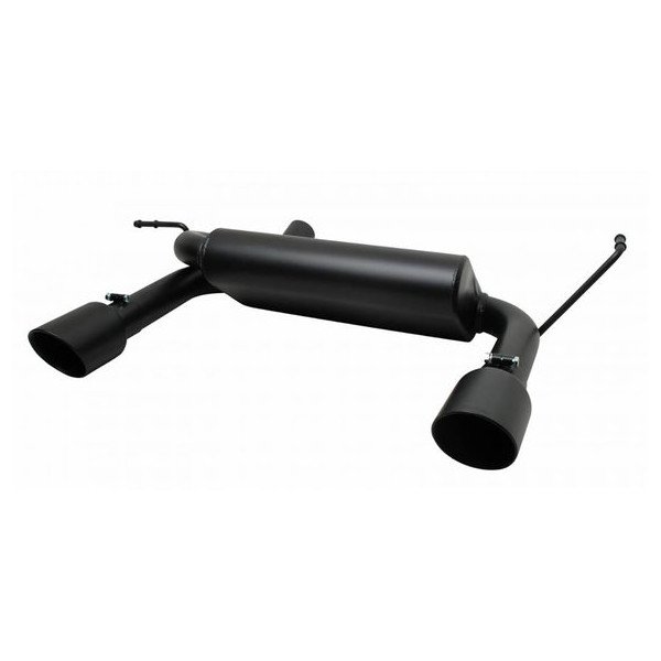 Gibson, Black Ceramic Split Rear Exhaust, for 07-18 Jeep Wrangler JK Gibson, Black Ceramic Split Rear Exhaust, for 07-18 Jeep Wrangler JK
