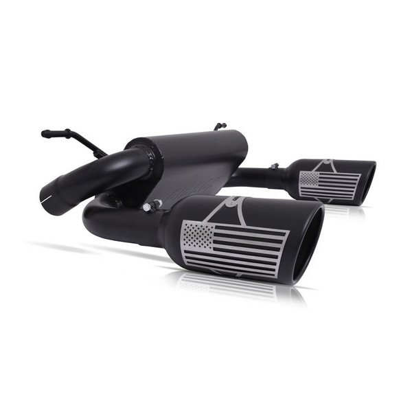 Gibson, 2.5" Patriot Series Dual Cat-Back Exhaust System, for 07-18 Jeep Wrangler JK