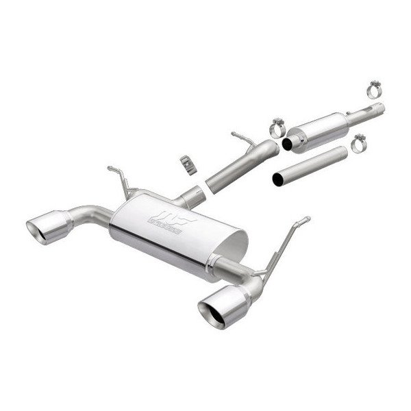 Magnaflow, Street Series Stainless Steel Dual Exit Cat Back Exhaust System, Stainless Steel, for 18-23 Jeep Wrangler JL with 2.0L engine Magnaflow, Street Series Stainless Steel Dual Exit Cat Back Exhaust System, Stainless Steel, for 18-23 Jeep Wrangler JL with 2.0L engine