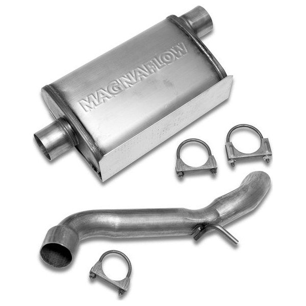 Warrior Products, High Clearance Exhaust Kit, Exhaust Kit with Muffler, for 07-13 Jeep Wrangler JK