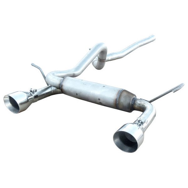 Pypes Performance Exhaust, 4.5" Dual Cat-Back System with Polished Tips, for 07-18 Jeep Wrangler JK 2 Door Pypes Performance Exhaust, 4.5" Dual Cat-Back System with Polished Tips, for 07-18 Jeep Wrangler JK 2 Door