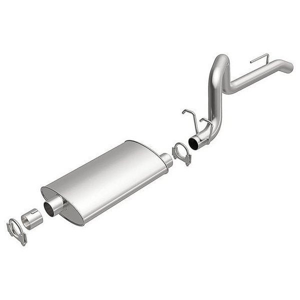 BRExhaust, Direct-Fit Exhaust, for 87-92 Jeep Wrangler YJ with 2.5L, 4.2L and 4.0L Engines