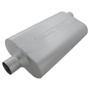 Flowmaster, 50 Series Delta Flow Aluminized Steel Muffler, for 87-95 Jeep Wrangler YJ, 84-98 Cherokee XJ & 93-98 Grand Cherokee ZJ Flowmaster, 50 Series Delta Flow Aluminized Steel Muffler, for 87-95 Jeep Wrangler YJ, 84-98 Cherokee XJ & 93-98 Grand Cherokee ZJ