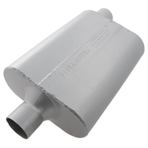 Flowmaster, 40 Series Delta Flow Aluminized Steel Muffler, for 87-95 Jeep Wrangler YJ, 84-98 Cherokee XJ & 93-98 Grand Cherokee ZJ Flowmaster, 40 Series Delta Flow Aluminized Steel Muffler, for 87-95 Jeep Wrangler YJ, 84-98 Cherokee XJ & 93-98 Grand Cherokee ZJ
