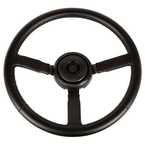 Black Leather Steering Wheel