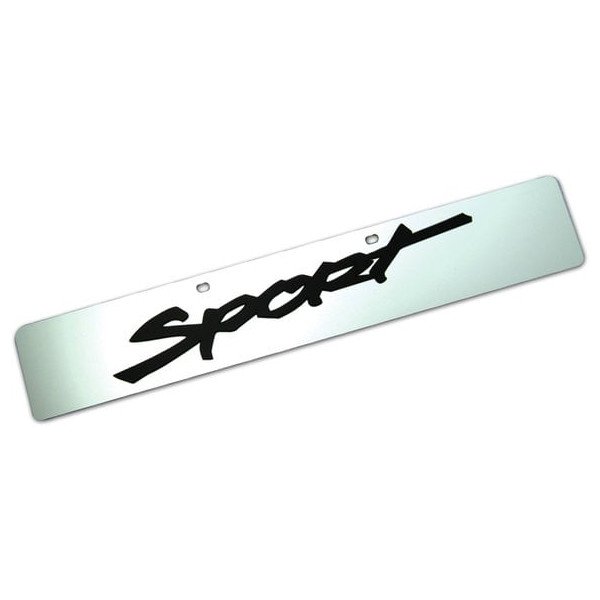 Eurosport Daytona, Jeep Trail-Blazer License Plate, with Sport Logo on Non-Glare Mirror Acrylic