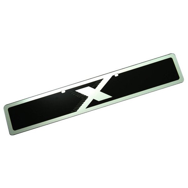 Eurosport Daytona, Jeep Trail-Blazer License Plate, with X Logo on Non-Glare Mirror Acrylic