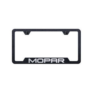 Automotive Gold, Mopar Cut-Out License Plate Frame Rugged Black, Universal