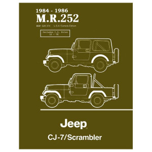 Bishko Automotive Literature, Factory Authorized Technical Service Manuals, 1972 Jeep CJ and all models, for 72-86 Jeep Model Years