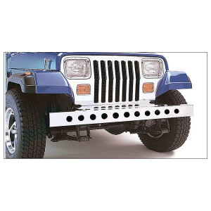Kentrol, 42" Stainless Front Bumper with Holes, for 45-86 Jeep CJ Kentrol, 42" Stainless Front Bumper with Holes, for 45-86 Jeep CJ