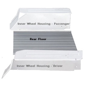Noram Auto Body Parts, Replacement Steel Rear Floor, for 76-95 Jeep CJ-7 & Wrangler YJ