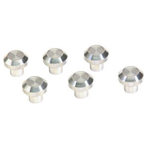 Kentrol, Polished Stainless Steel Interior Knob Set, for 76-86 Jeep CJ