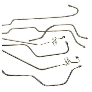 Classic Tube, Pre-Formed Stainless Steel Brake Line Kit, for 83-86 Jeep CJ-7 with Standard Disc Brakes Classic Tube, Pre-Formed Stainless Steel Brake Line Kit, for 83-86 Jeep CJ-7 with Standard Disc Brakes