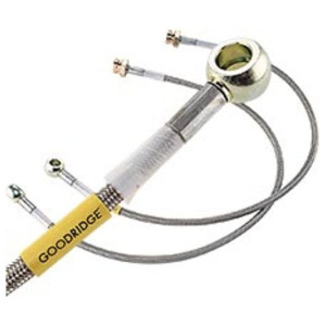 Goodridge USA, Braided Stainless Front Brake Hose Kit, for 74-75 Jeep CJ-5 & CJ-6 with 1"-4" Lift Goodridge USA, Braided Stainless Front Brake Hose Kit, for 74-75 Jeep CJ-5 & CJ-6 with 1"-4" Lift