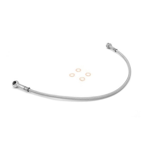 Rugged Ridge, Front 4" Braided Stainless Steel Brake Hose Kit, for 78-81 Jeep CJ-5, CJ-7 & CJ-8 Scrambler with Disc Brakes