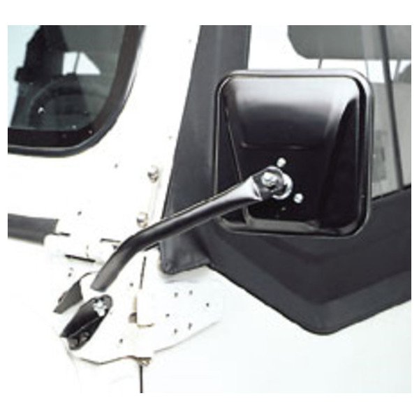 CIPA, Dual Replacement Mirror Set (Pair) in Black, for 76-86 Jeep CJ