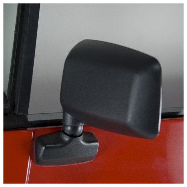Replacement Mirror in Black, Driver Side