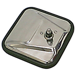 Rugged Ridge, Passenger Side Stainless Steel Mirror Head With Convex Glass, for 58-86 Jeep CJ-5, CJ-6, CJ-7 & CJ-8 Scrambler