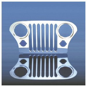 Mopar, Grille Overlay in Chrome, for Jeep CJ-5, CJ-7 & CJ-8 Mopar, Grille Overlay in Chrome, for Jeep CJ-5, CJ-7 & CJ-8