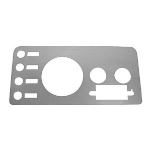 OMIX, CJ Gauge Cover in Stainless Steel, for 76-86 Jeep CJ