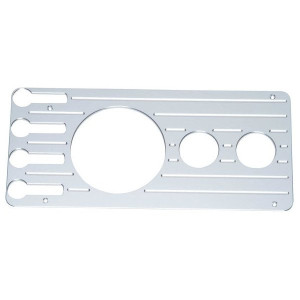 New Century Billet Dash Cover without Cutouts, Silver
